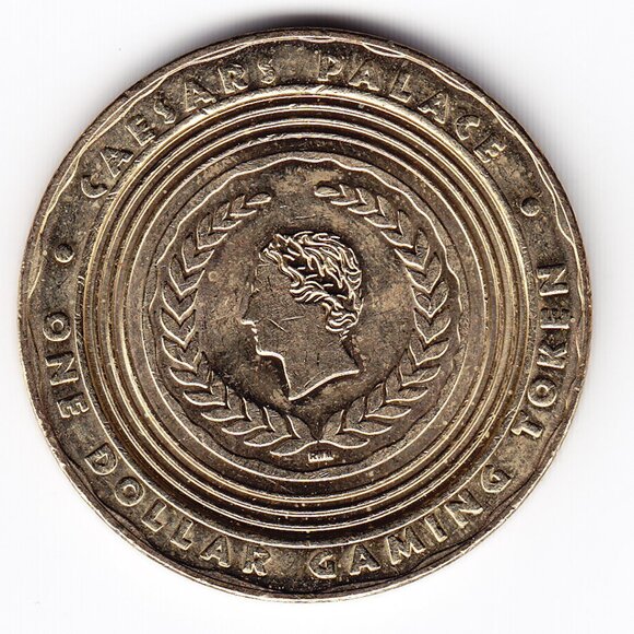 Caesars Palace Las Vegas $1 Casino Gaming Token (b108) - Picture 2 of 2